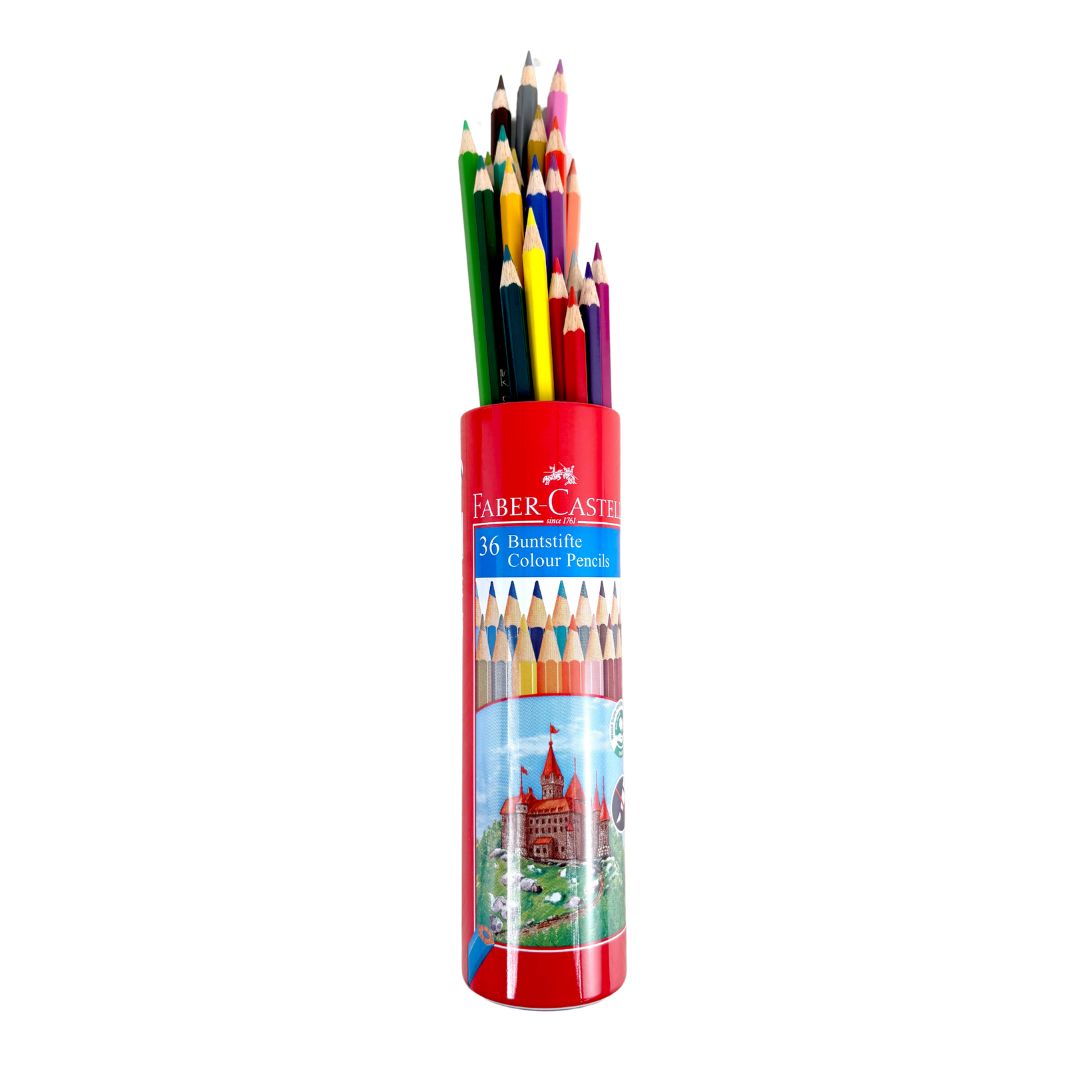 Colour Pencils in Round Tin 24 L